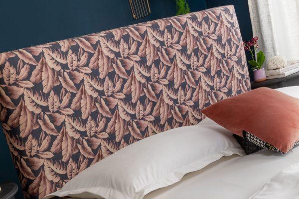 The Tropical Blush Grey Bed