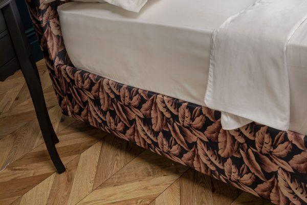 The Tropical Blush Grey Bed