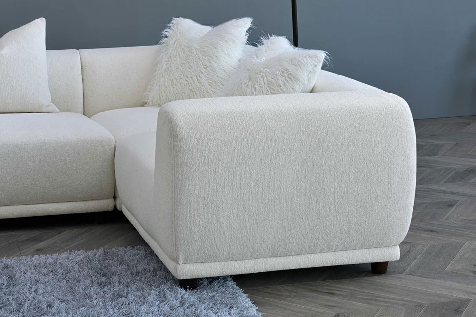 Mellbour Devon Modular Corner Group in Polar Boucle - Image 2