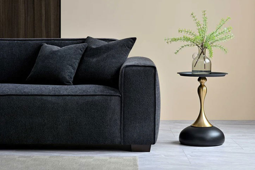 Mellbour Surrey 4-Seater Midnight Boucle - Image 4