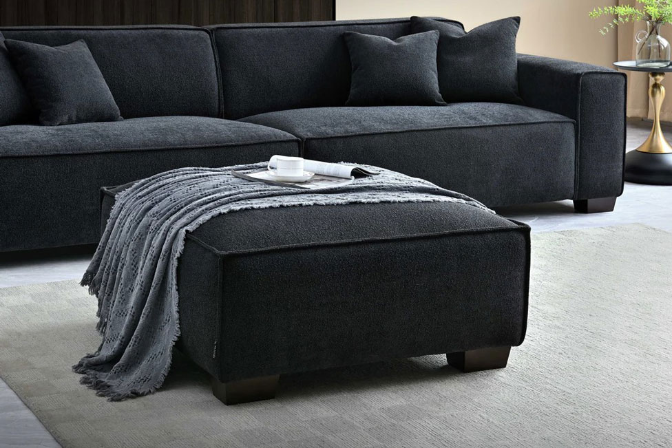 Mellbour Surrey 4-Seater Midnight Boucle - Image 6