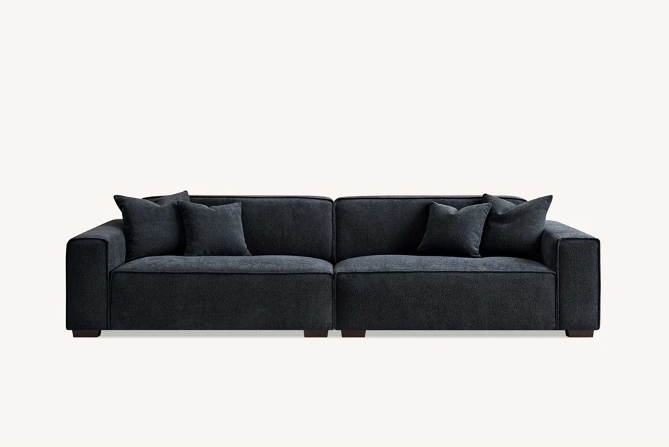 Mellbour Surrey 4-Seater Midnight Boucle - Image 7