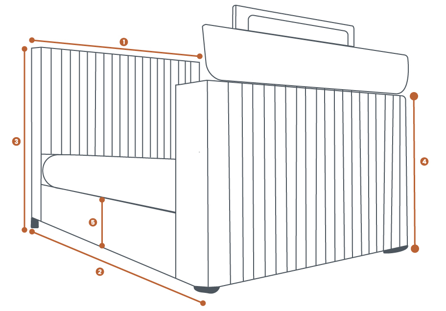 Designer Dreamor TV Bed Dimensions