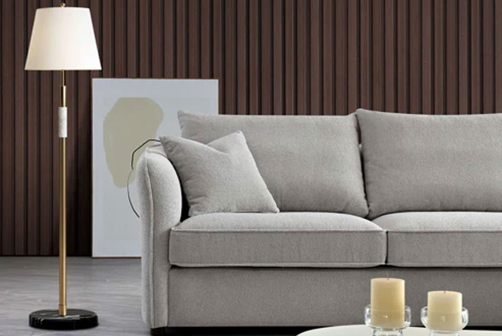 The Mellbour Ashford Corner Chaise in Pebble Boucle - Image 2