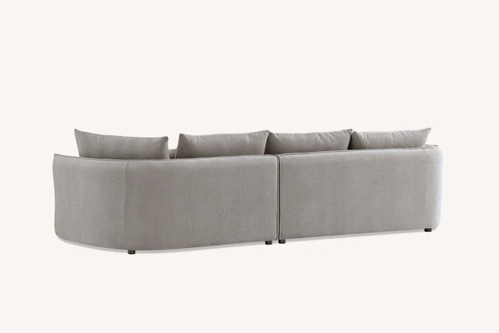 The Mellbour Ashford Corner Chaise in Pebble Boucle - Image 5