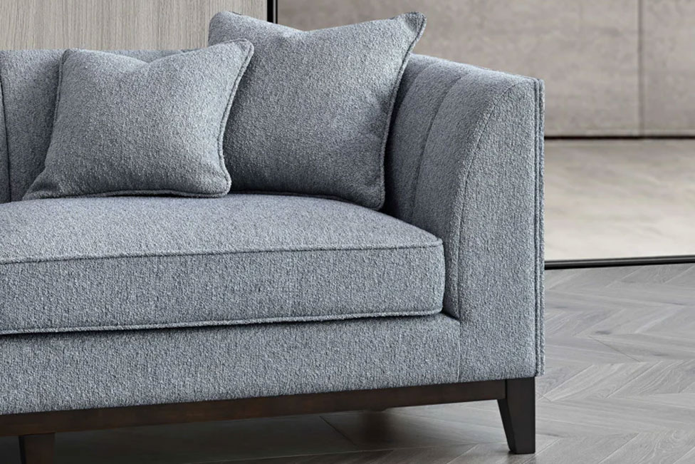 The Mellbour Ellswood Left Hand Corner Group in Dolphin Boucle - Image 2