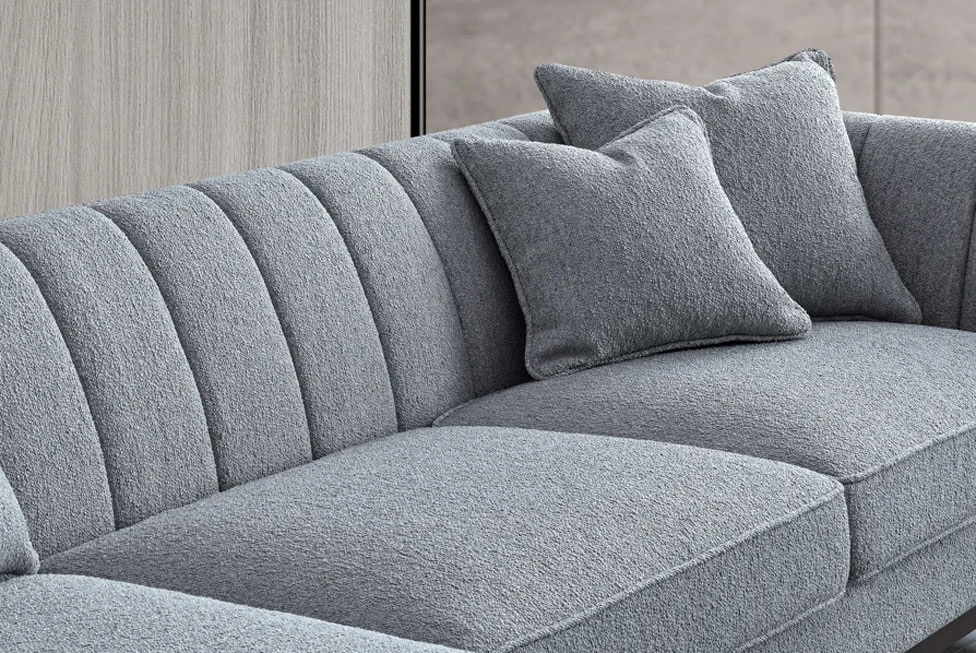 The Mellbour Ellswood Left Hand Corner Group in Dolphin Boucle - Image 4