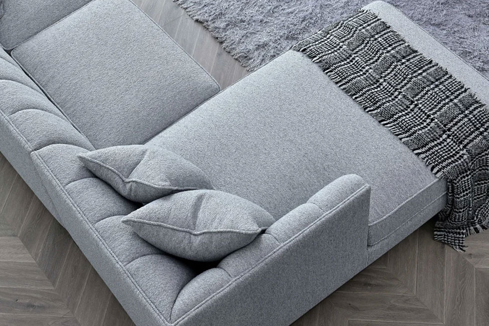 The Mellbour Ellswood Left Hand Corner Group in Dolphin Boucle - Image 6