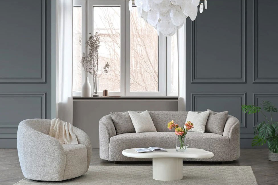 The Mellbour Renoir Boucle Teddy Accent Chair - Image 2