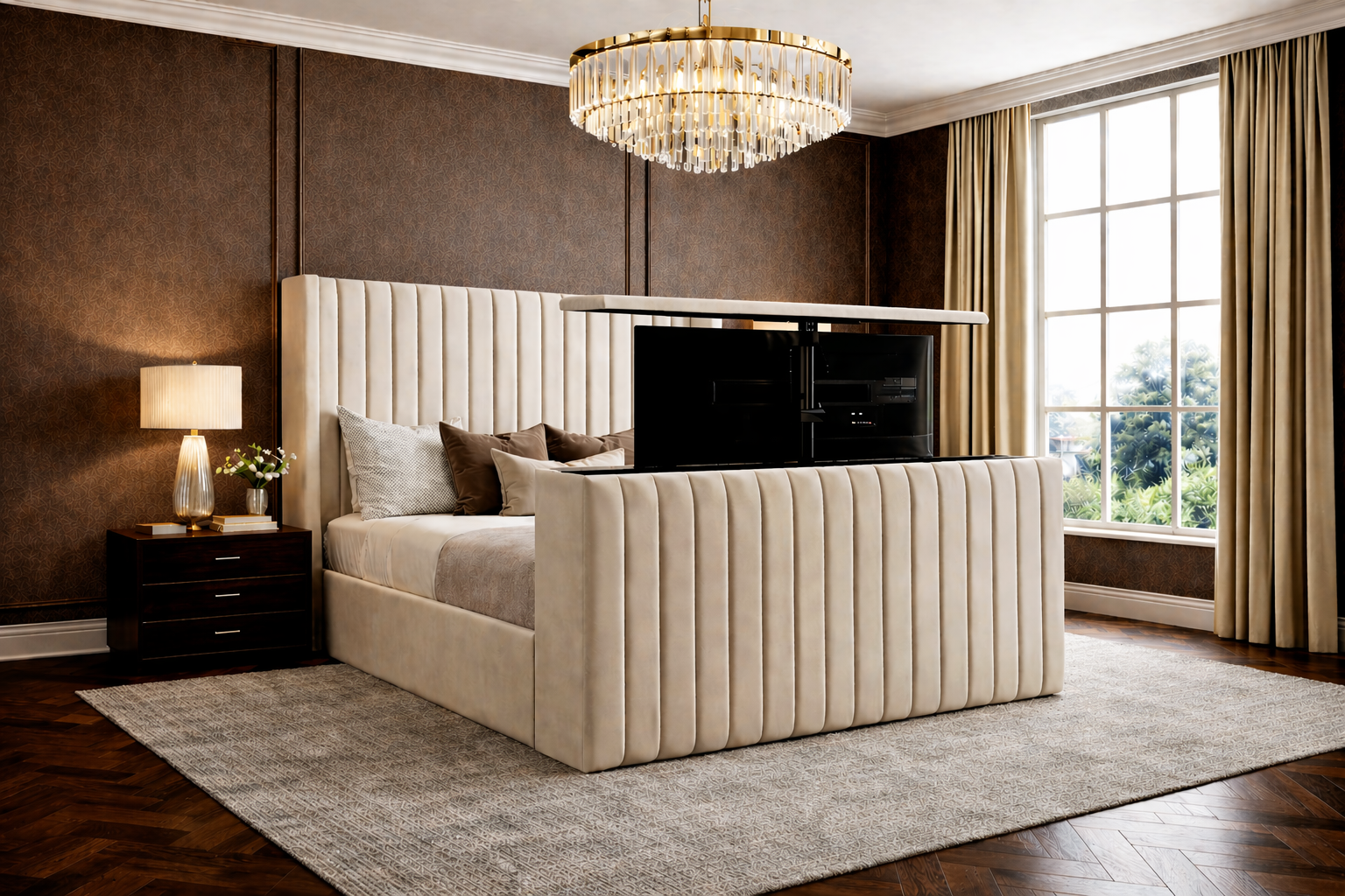 Larissa Wingback Tv Bed - Image 3