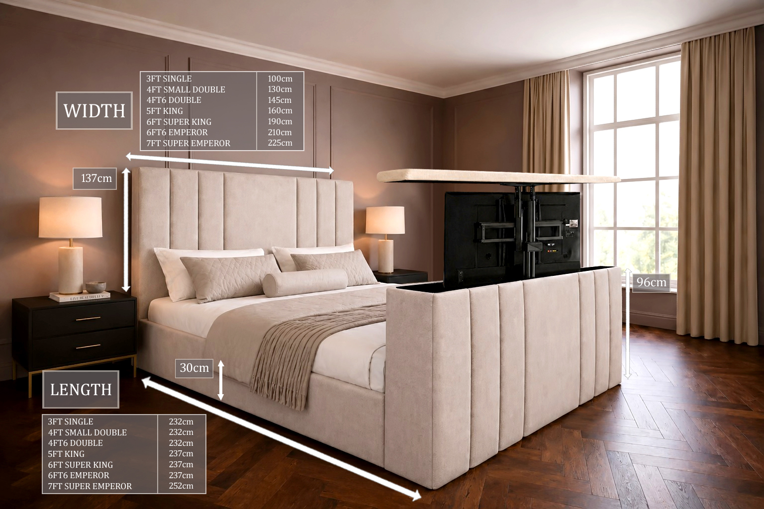 Aragon Imperial TV Bed - Image 4